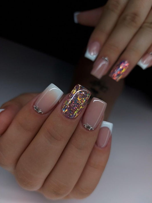 Ombre with stones